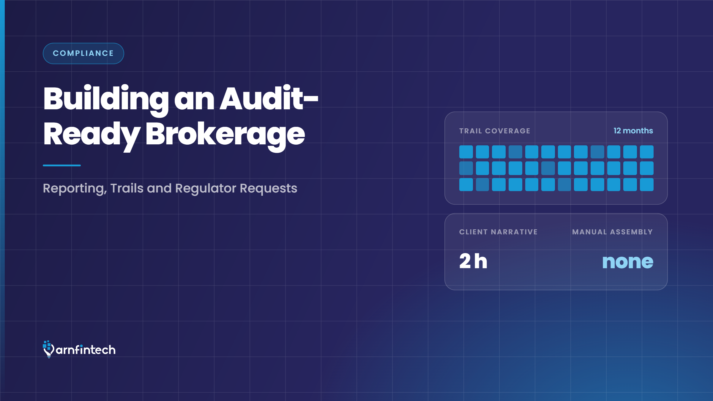 Building an Audit-Ready Brokerage: Reporting, Trails and Regulator Requests